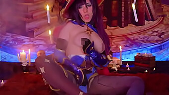 Jocul Senzual Cu Dildo Pov Al Monei Megistus În Cosplay-Ul Genshin Impact